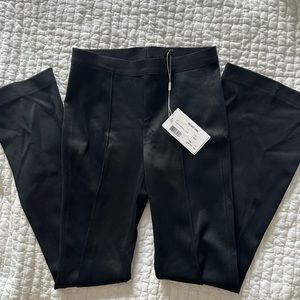 Helmut Lang cropped flare rib legging